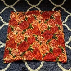 Two cotton floor cushion covers